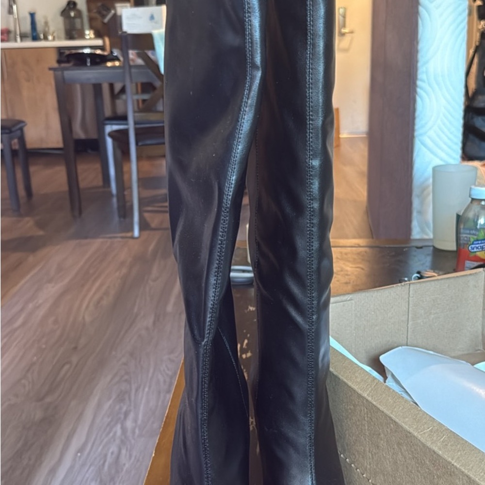 Zara Black Over the Knee Boots